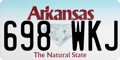 AR license plate 698WKJ