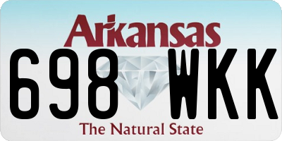 AR license plate 698WKK