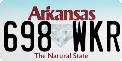 AR license plate 698WKR