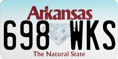 AR license plate 698WKS