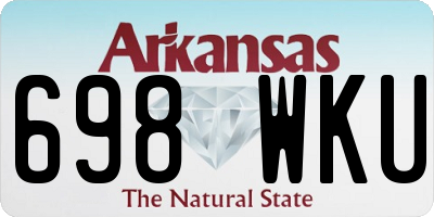 AR license plate 698WKU