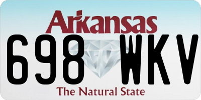 AR license plate 698WKV