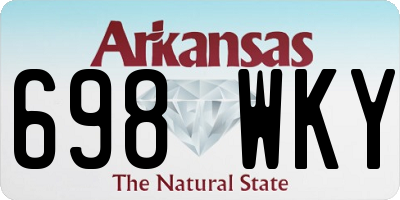 AR license plate 698WKY