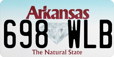 AR license plate 698WLB