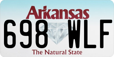 AR license plate 698WLF