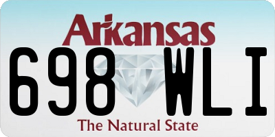AR license plate 698WLI