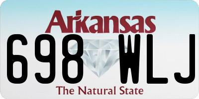AR license plate 698WLJ