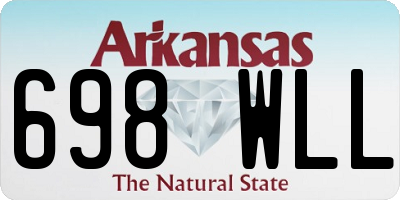 AR license plate 698WLL