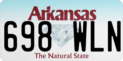 AR license plate 698WLN