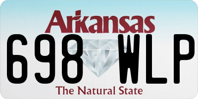 AR license plate 698WLP