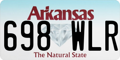 AR license plate 698WLR