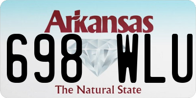AR license plate 698WLU
