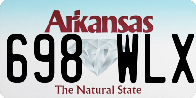 AR license plate 698WLX