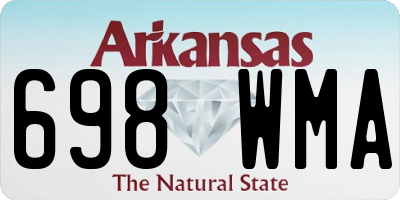 AR license plate 698WMA