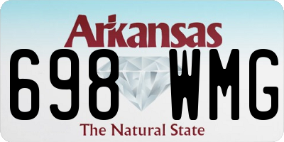 AR license plate 698WMG
