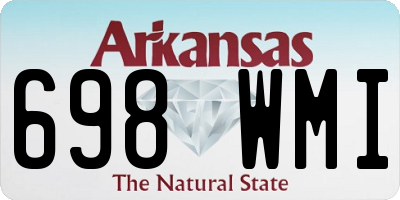 AR license plate 698WMI