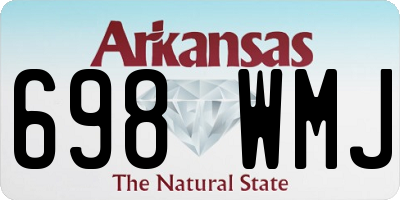 AR license plate 698WMJ