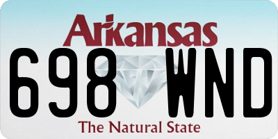 AR license plate 698WND