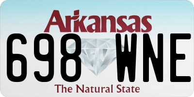 AR license plate 698WNE