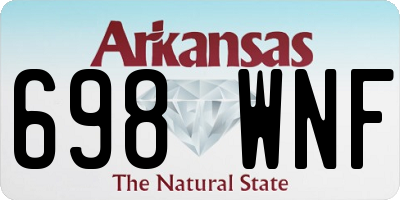 AR license plate 698WNF