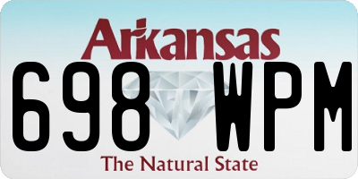 AR license plate 698WPM