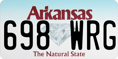 AR license plate 698WRG