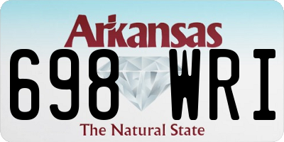 AR license plate 698WRI