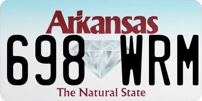 AR license plate 698WRM