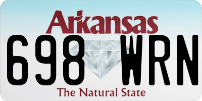 AR license plate 698WRN
