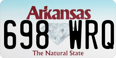 AR license plate 698WRQ