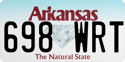 AR license plate 698WRT