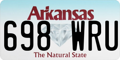 AR license plate 698WRU