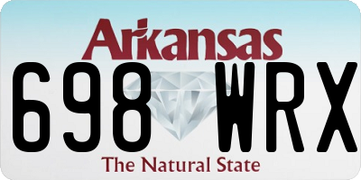 AR license plate 698WRX