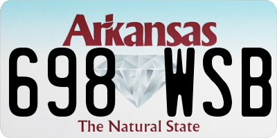 AR license plate 698WSB