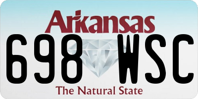 AR license plate 698WSC