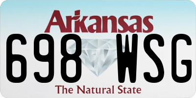 AR license plate 698WSG