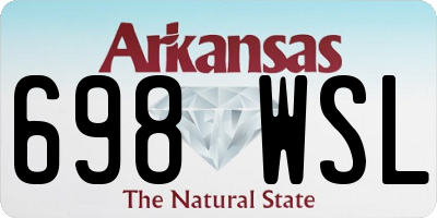 AR license plate 698WSL