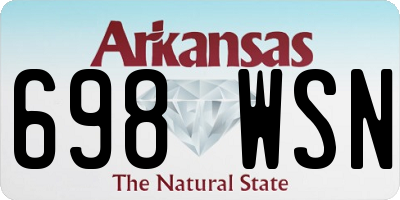 AR license plate 698WSN