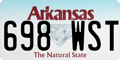 AR license plate 698WST