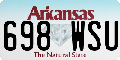 AR license plate 698WSU
