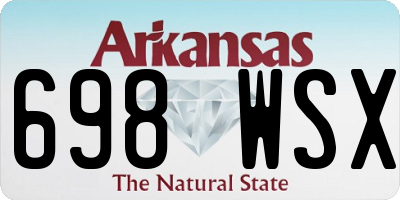 AR license plate 698WSX