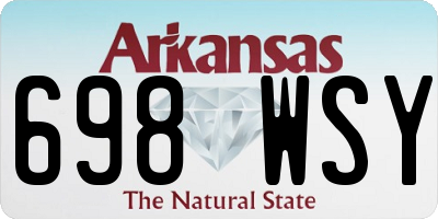 AR license plate 698WSY