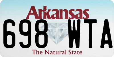 AR license plate 698WTA