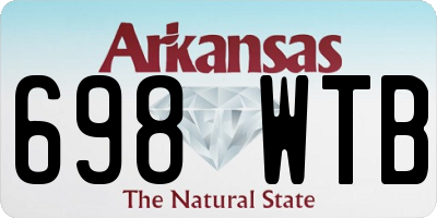 AR license plate 698WTB