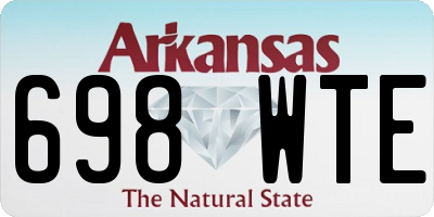 AR license plate 698WTE