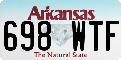 AR license plate 698WTF