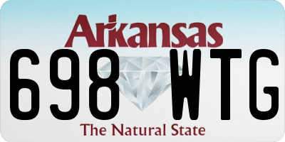 AR license plate 698WTG