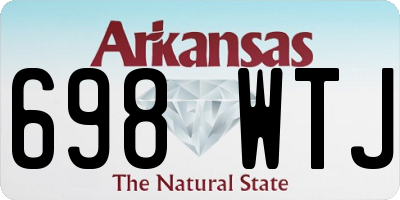 AR license plate 698WTJ