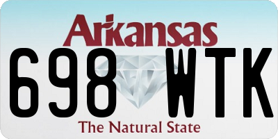 AR license plate 698WTK