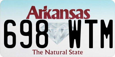 AR license plate 698WTM
